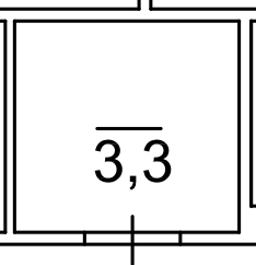 Planning Storeroom area 3.3m2, AB-03-м1/К0058.