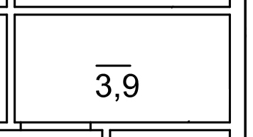 Планування Комора площею 3.9м2, AB-02-м1/К0027.