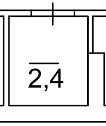 Planning Storeroom area 2.4m2, AB-03-м1/К0067.