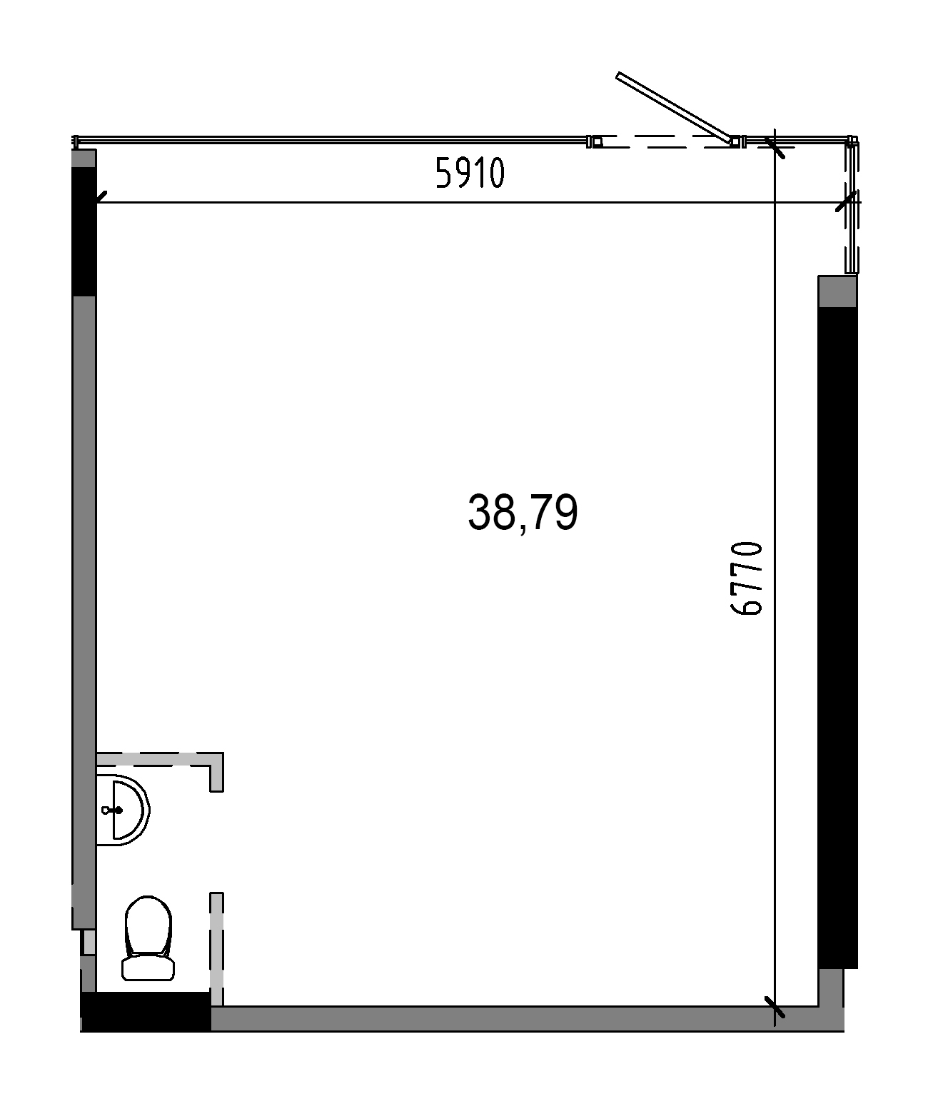 Планировка Коммерческие площей м2, AB-20-м1/Т0006.