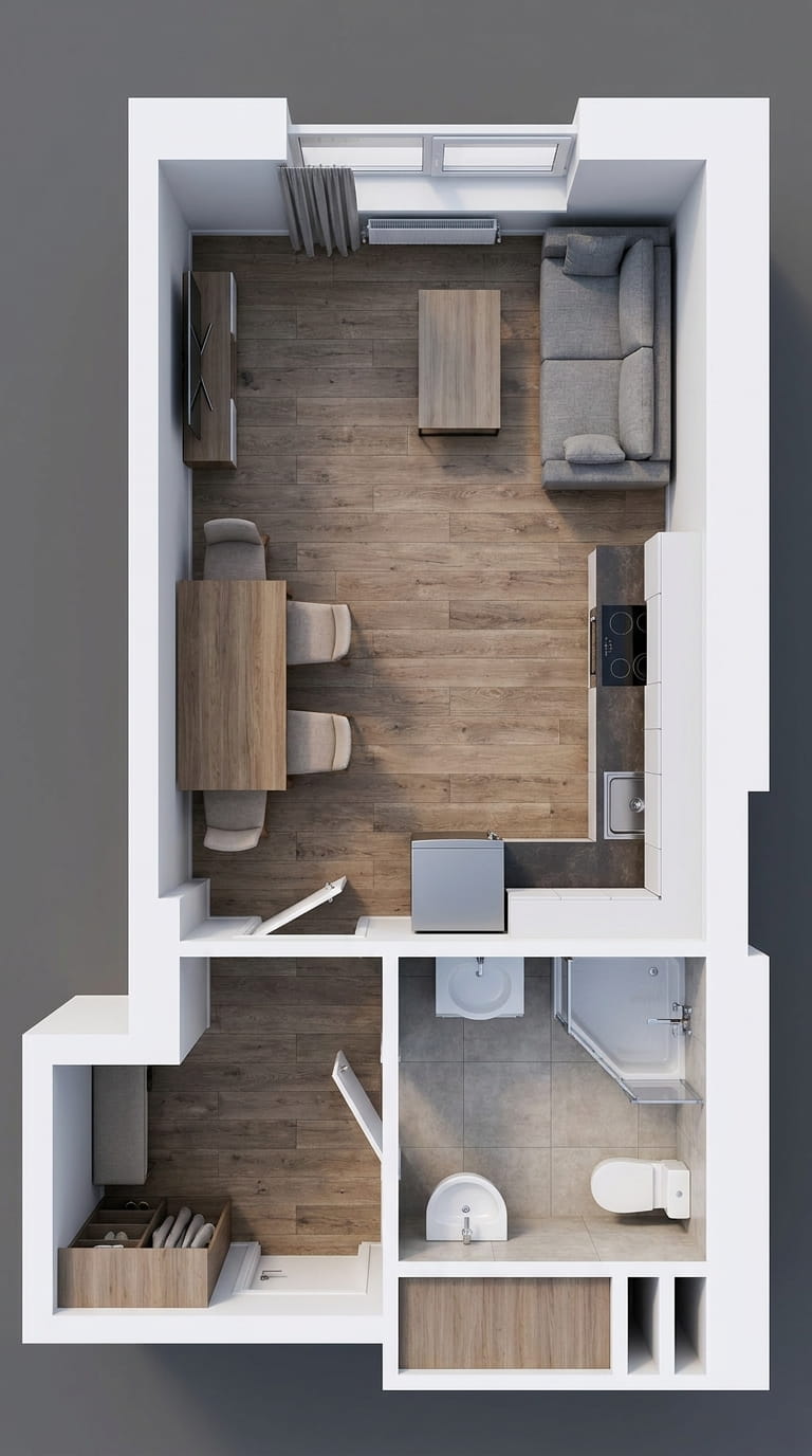 Планування Smart-квартира площею 23.87м2, ea31aef3-19ff-11eb-ba9c-00155d42e31d.