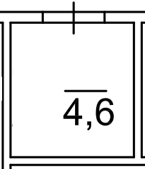 Планування Комора площею 4.6м2, AB-03-м1/К0051.