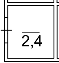 Планування Комора площею 2.4м2, AB-03-м1/К0063.