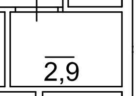 Planning Storeroom area 2.9m2, AB-03-м1/К0030.