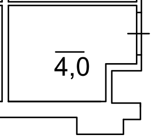 Planning Storeroom area 4m2, AB-03-м1/К0036.