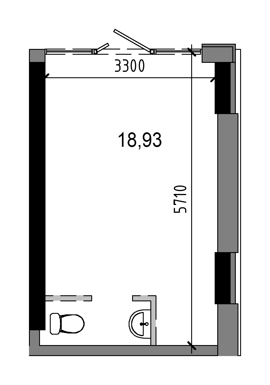 Планировка Коммерческие площей м2, AB-20-м1/Т0007.