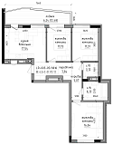 Планировка Квартиры площей 0м2, LR-003-05/0016.