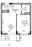 Планировка Квартиры площей 0м2, LR-003-05/0017.