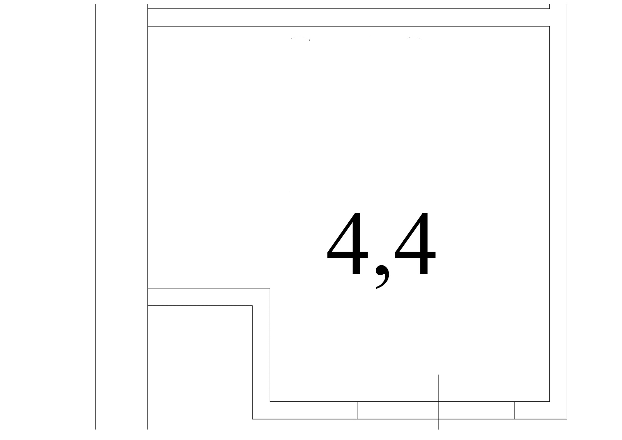 Planning Storeroom area 4.4m2, AB-13-м1/К0001.