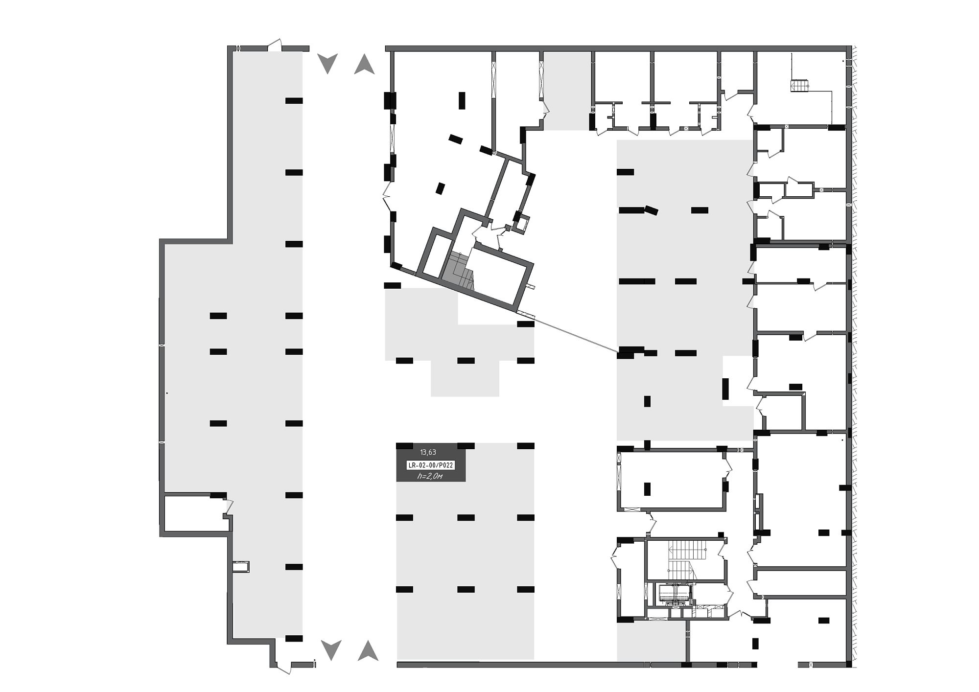 Planning Parking places area 13.63m2, 88f8c48a-24b2-11ef-bac2-00155d42e31d.
