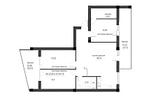 Планування 3-к квартира площею 98.65м2, LR-005-02/0003.