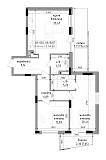 Planning 2-rm flats area 94.58m2, LR-002-05/0027.