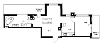 Планування 1-к квартира площею 55.64м2, 833ac7c8-42b6-11f0-bad1-00155d42e31d.