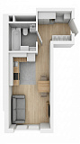Планировка Smart-квартира площей 19.9м2, 92afeae0-5370-11ec-baa9-00155d42e31d.