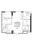 Planning 2-rm flats area 56.22m2, AB-19-02/00009.