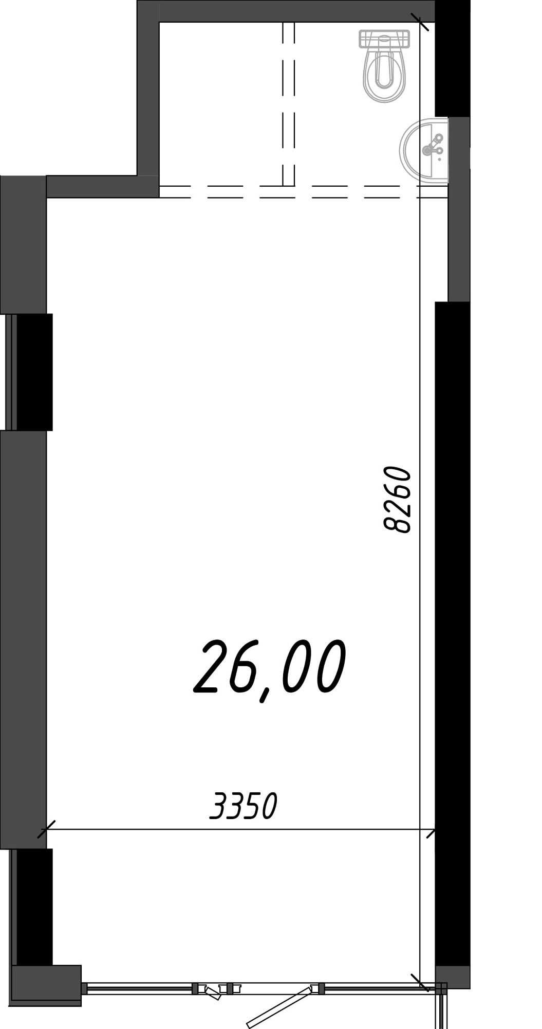Планування Комерційні площею 89.39м2, AB-22-м1/Т0005.