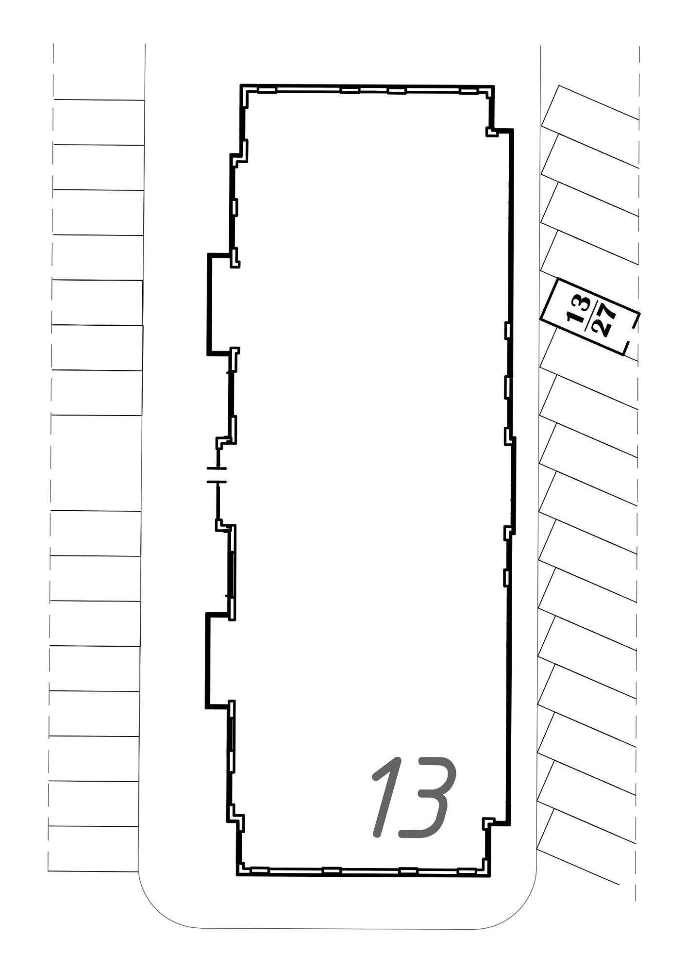 Планировка Парковка площей 1м2, AB-13-00/П0027.