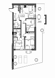 Планировка 3-к квартира площей 67.18м2, UM-001-07/0004.