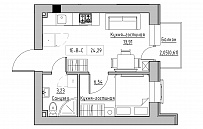 Planning 1-rm flats area 24.29m2, KS-018-03/0009.