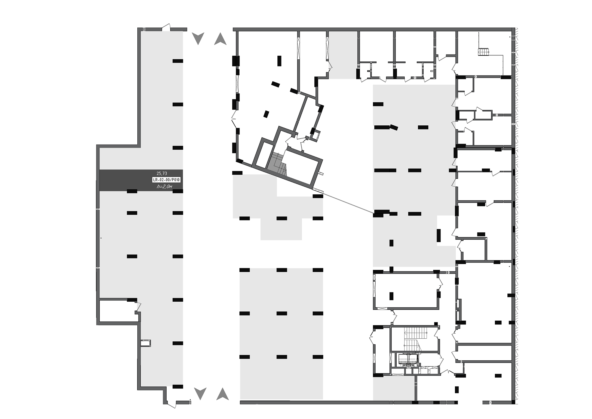 Planning Parking places area 25.73m2, 88f8c47e-24b2-11ef-bac2-00155d42e31d.