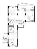 Planning 2-rm flats area 79.95m2, LR-002-05/0032.