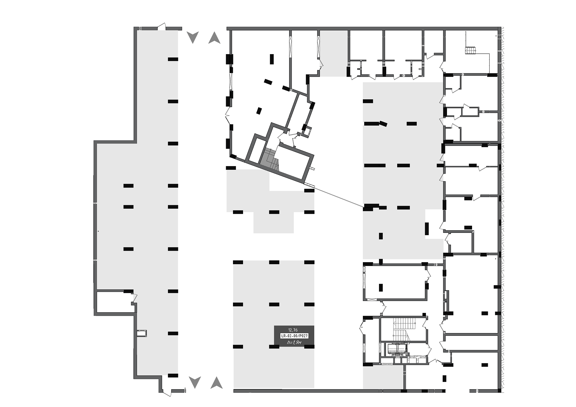 Planning Parking places area 12.76m2, 88f8c48f-24b2-11ef-bac2-00155d42e31d.