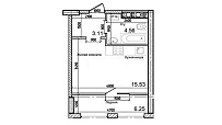 Planning Smart flats area 29.6m2, AB-03-04/00001.
