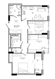 Planning 3-rm flats area 78.41m2, AB-21-01/00002.