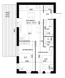 Планування 2-к квартира площею 73.72м2, LR-004-01/0004.