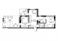 Planning 2-rm flats area 48.85m2, UM-003-08/0089.