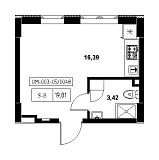 Планування Smart-квартира площею 19.81м2, 21c65f02-1f56-11eb-ba9c-00155d42e31d.