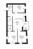 Планування 1-к квартира площею 79.4м2, LR-002-04/0002.