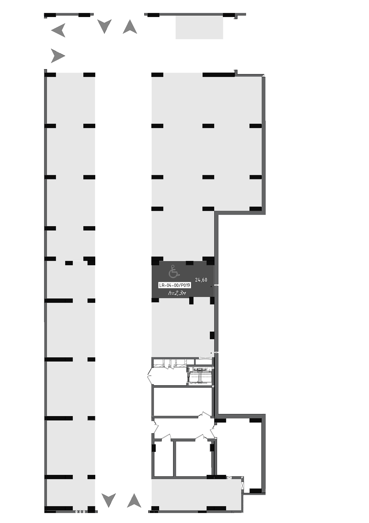 Planning Parking places area 24.6m2, 956f8983-87e1-11f0-bad4-00155d42e31d.
