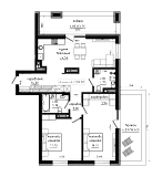 Планування 2-к квартира площею 102.83м2, LR-002-08/0003.