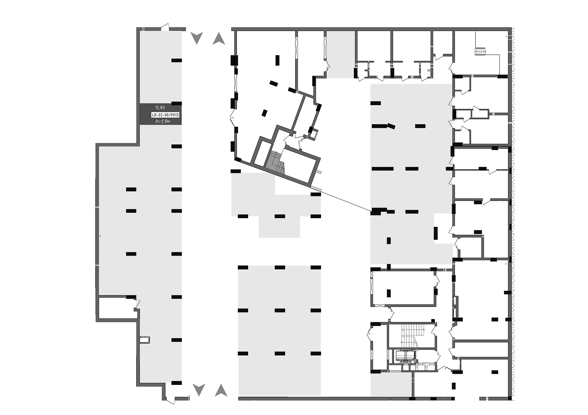 Planning Parking places area 12.83m2, 88f8c481-24b2-11ef-bac2-00155d42e31d.