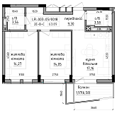 Планировка Квартиры площей 0м2, LR-003-05/0018.