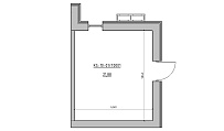 Planning Commercial premises area 21.88m2, 4ce24a93-1ce1-11eb-ba9c-00155d42e31d.