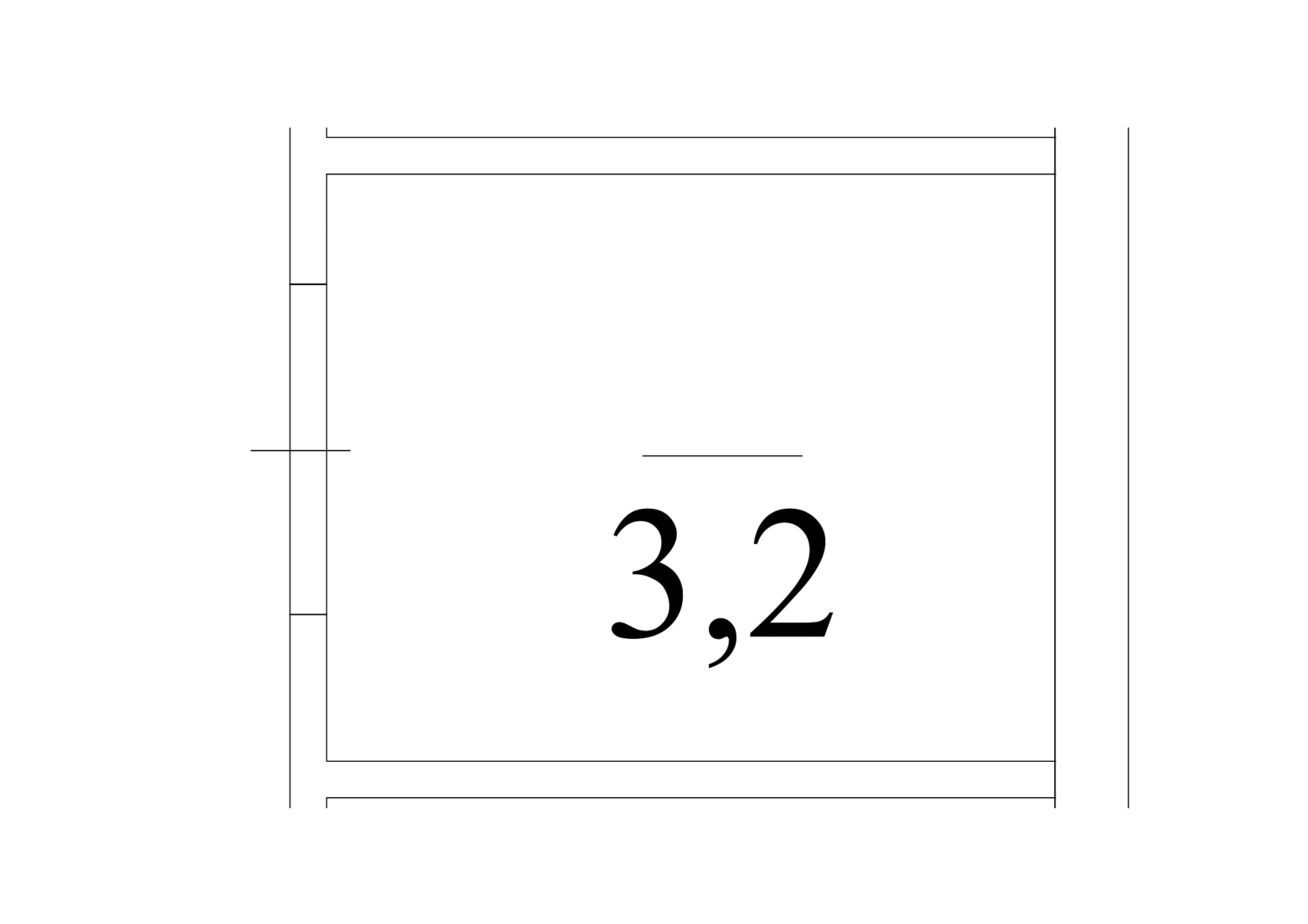 Планування Комора площею 3.2м2, AB-13-м1/К0029.