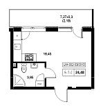 Планування Smart-квартира площею 24.48м2, 9a56b904-f413-11ea-ba9c-00155d42e31d.