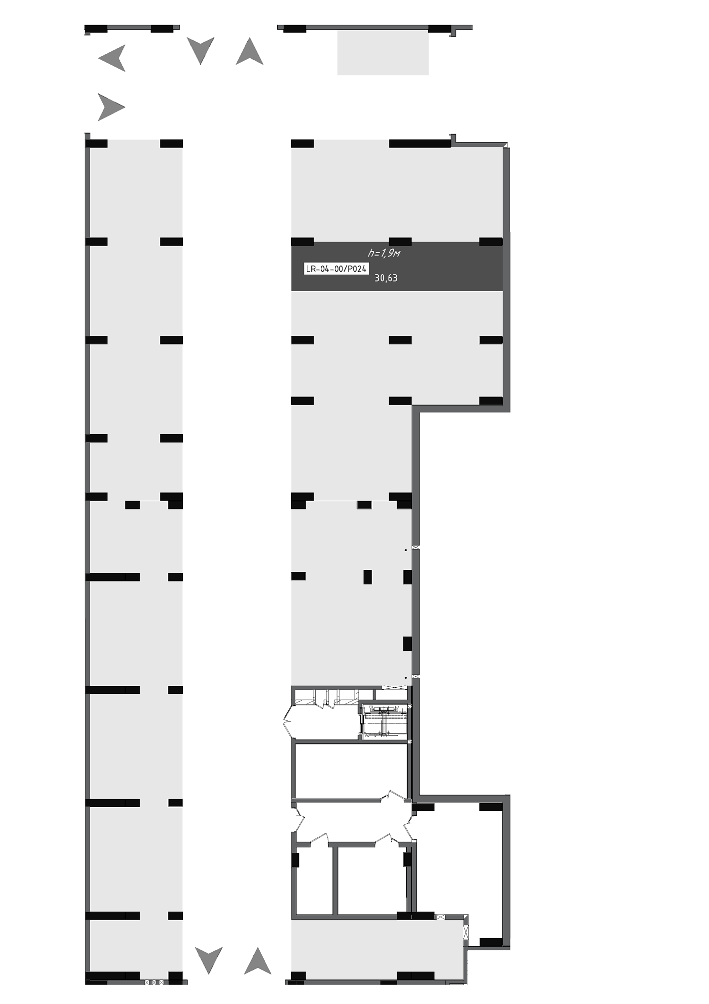 Планировка Парковка площей 30.63м2, 956f8988-87e1-11f0-bad4-00155d42e31d.