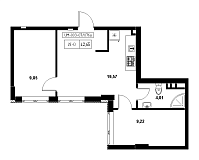 Планировка 2-к квартира площей 42.65м2, 7c077961-405c-11f0-bad1-00155d42e31d.