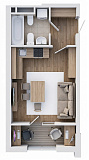 Планировка Smart-квартира площей 27.84м2, f3494ba5-5521-11e8-8105-38d547017ea3.