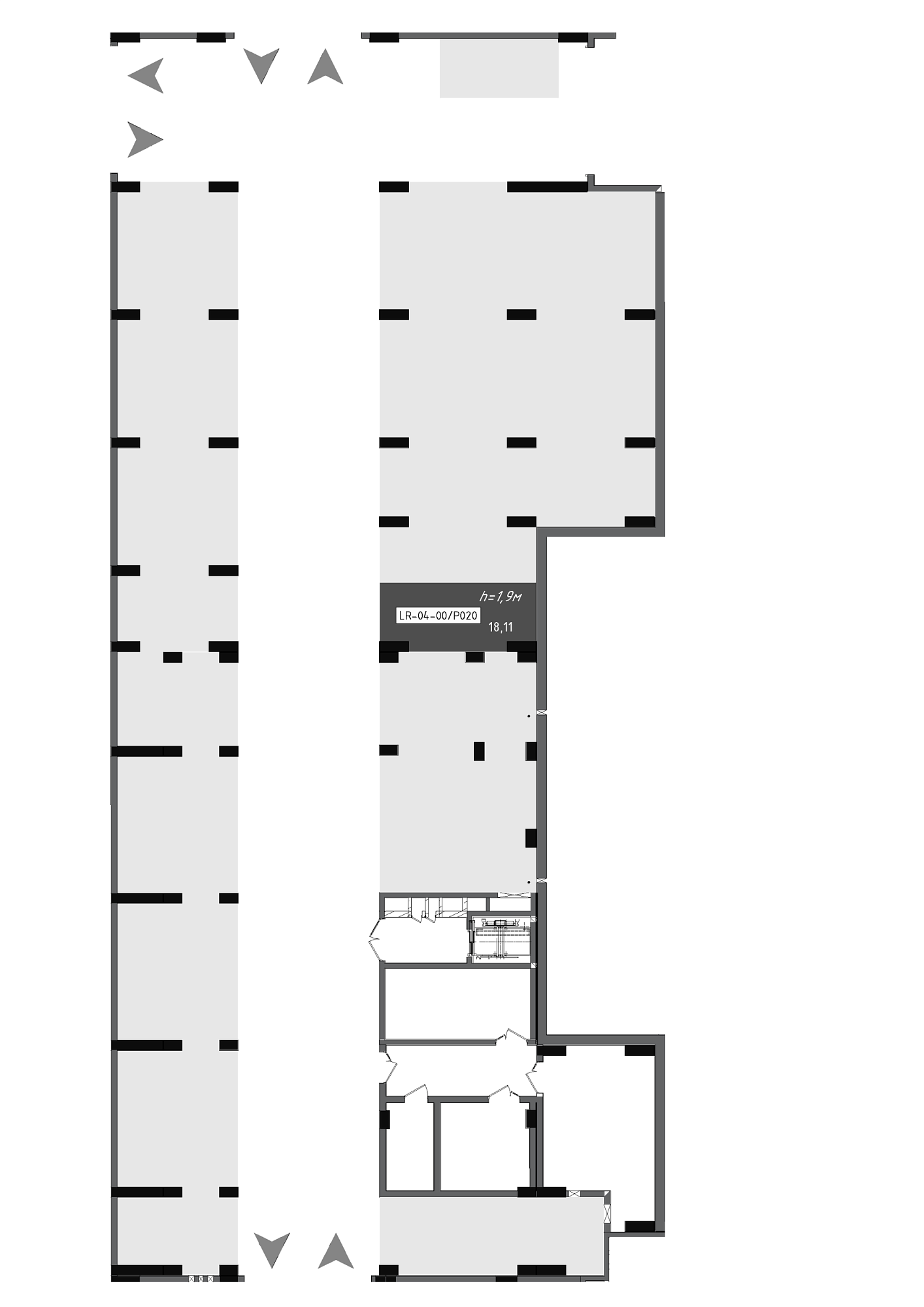 Planning Parking places area 18.11m2, 956f8984-87e1-11f0-bad4-00155d42e31d.
