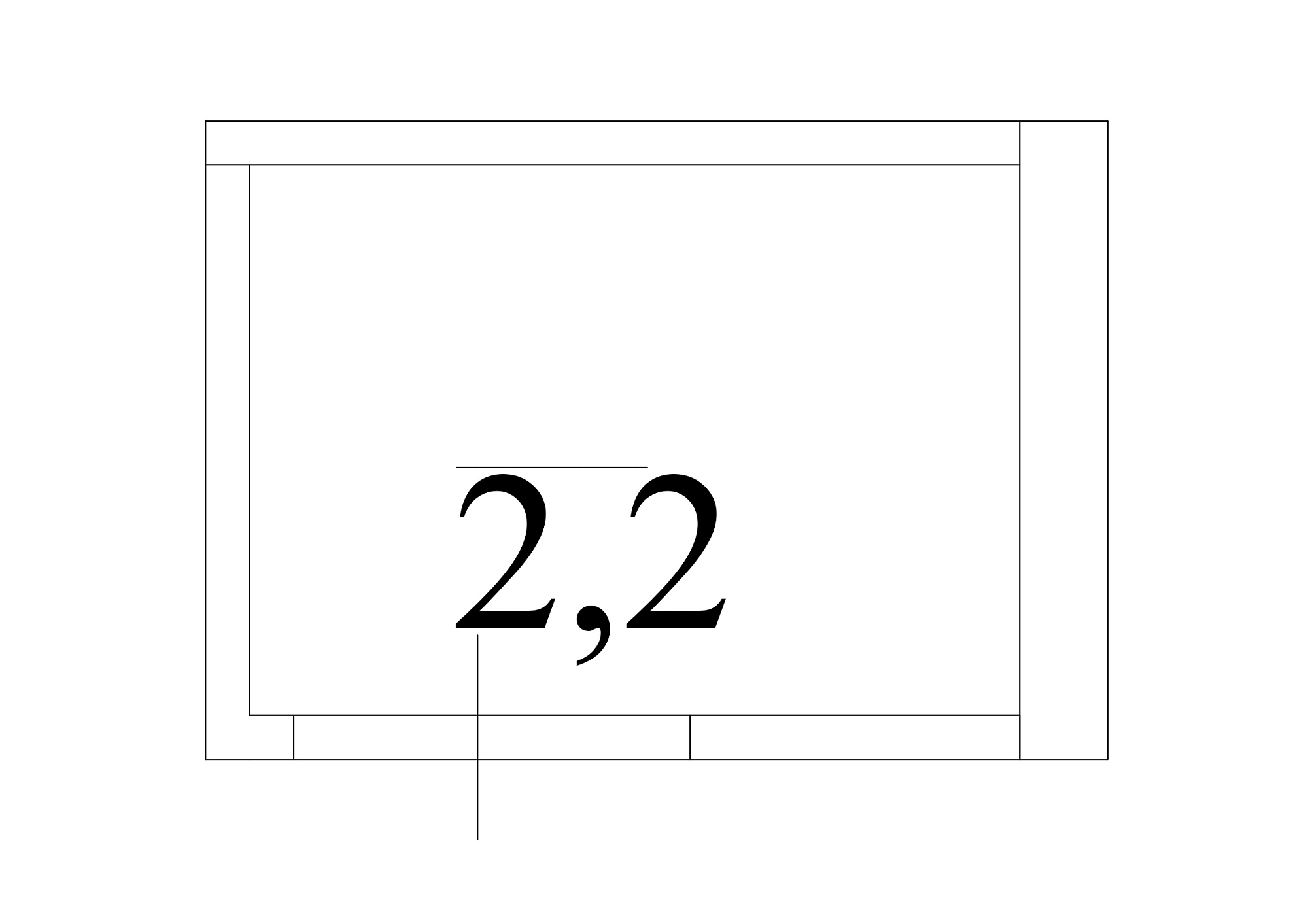 Планування Комора площею 2.2м2, AB-13-м1/К016в.
