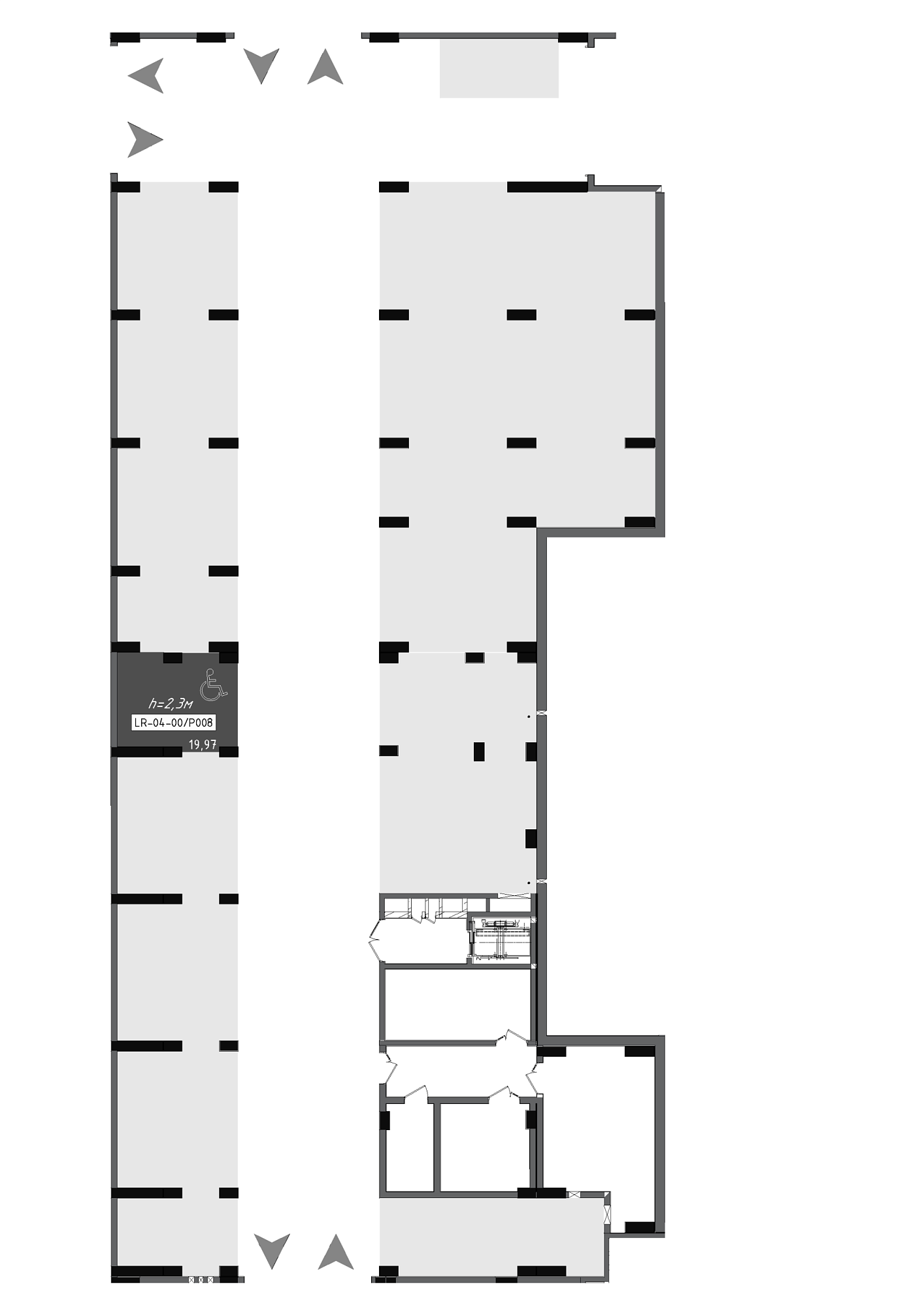 Planning Parking places area 19.97m2, 956f8978-87e1-11f0-bad4-00155d42e31d.