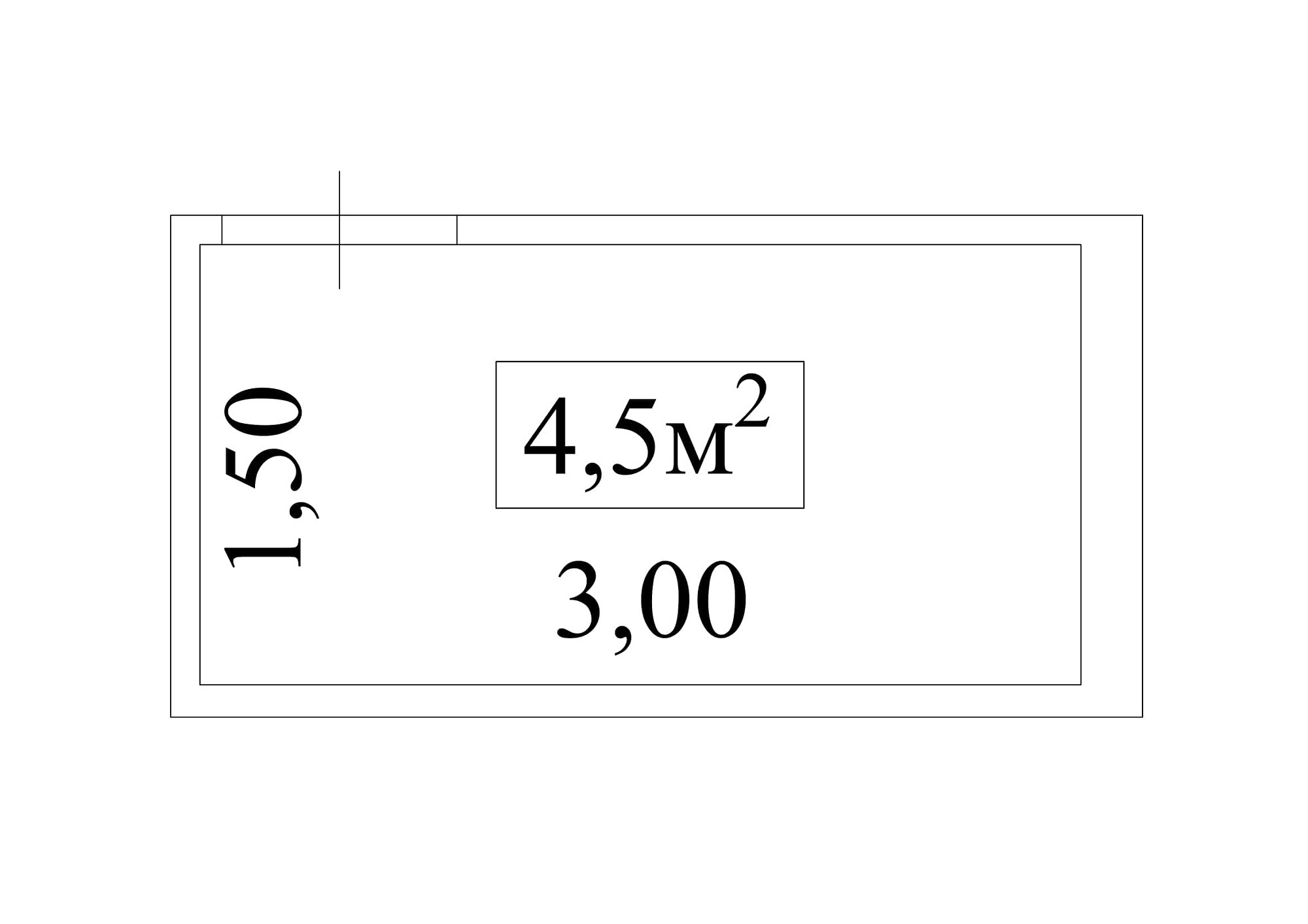 Планування Комора площею 4.5м2, AB-01-м1/К0022.