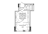 Planning 1-rm flats area 26.53m2, AB-20-13/00117.