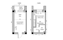 Planning 2-lvl flats area 27.96m2, 15dd423f-032c-11eb-ba9c-00155d42e31d.