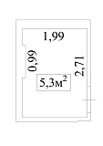 Planning Storeroom area 5.3m2, a7feb234-9fa4-11e7-80f2-38d547017ea3.