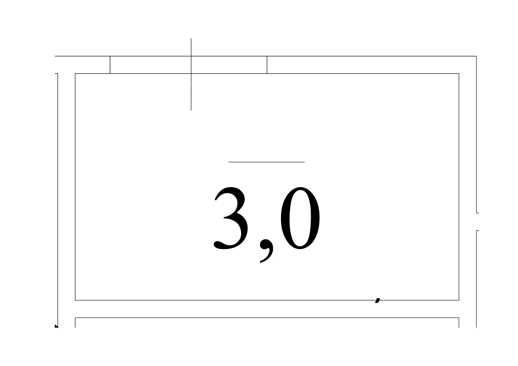 Планування Комора площею 3м2, AB-13-м1/К0042.